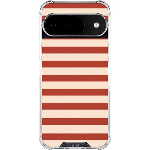 Neutral Stripes Google Pixel 10 Clear Case